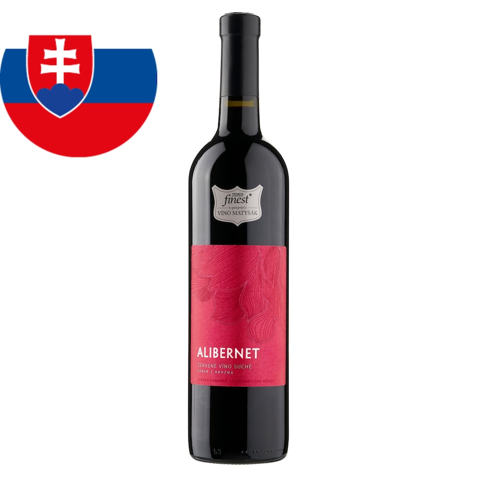 Tesco Finest Alibernet červené víno suché 750 ml