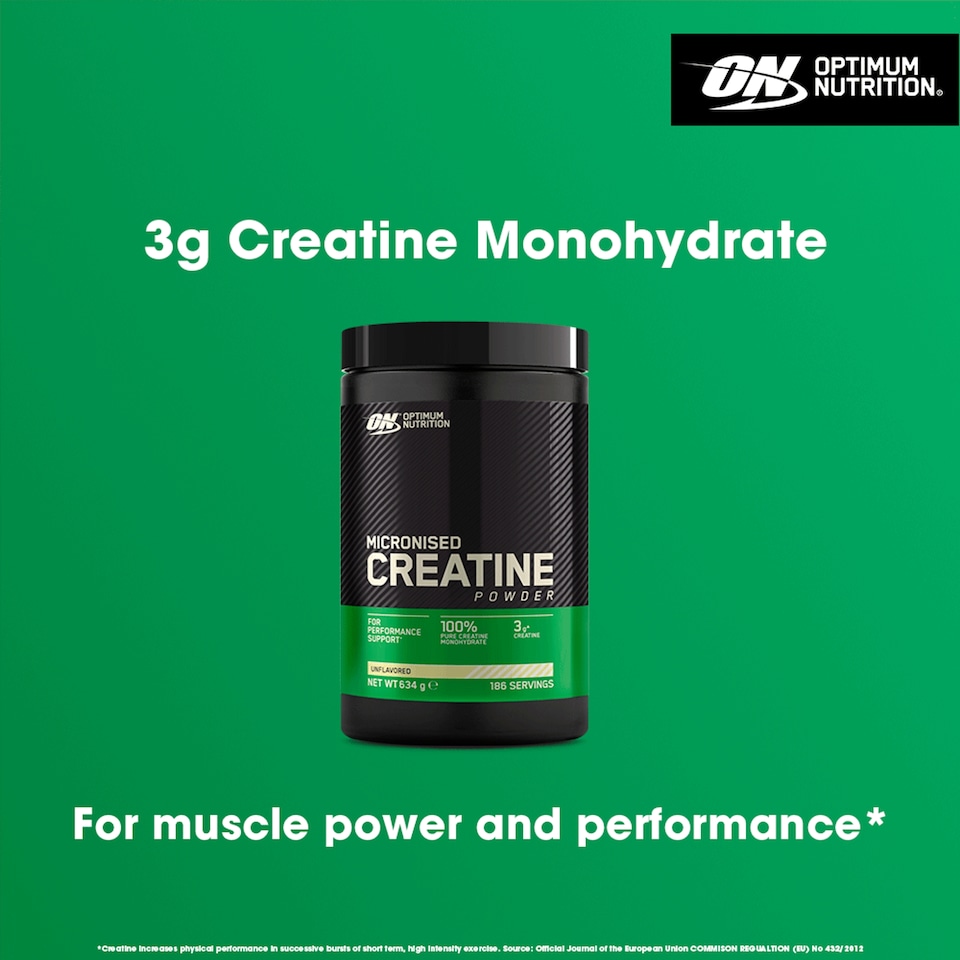 image 1 of Optimum Nutrition Micronised Creatine Unflavoured Powder 634g