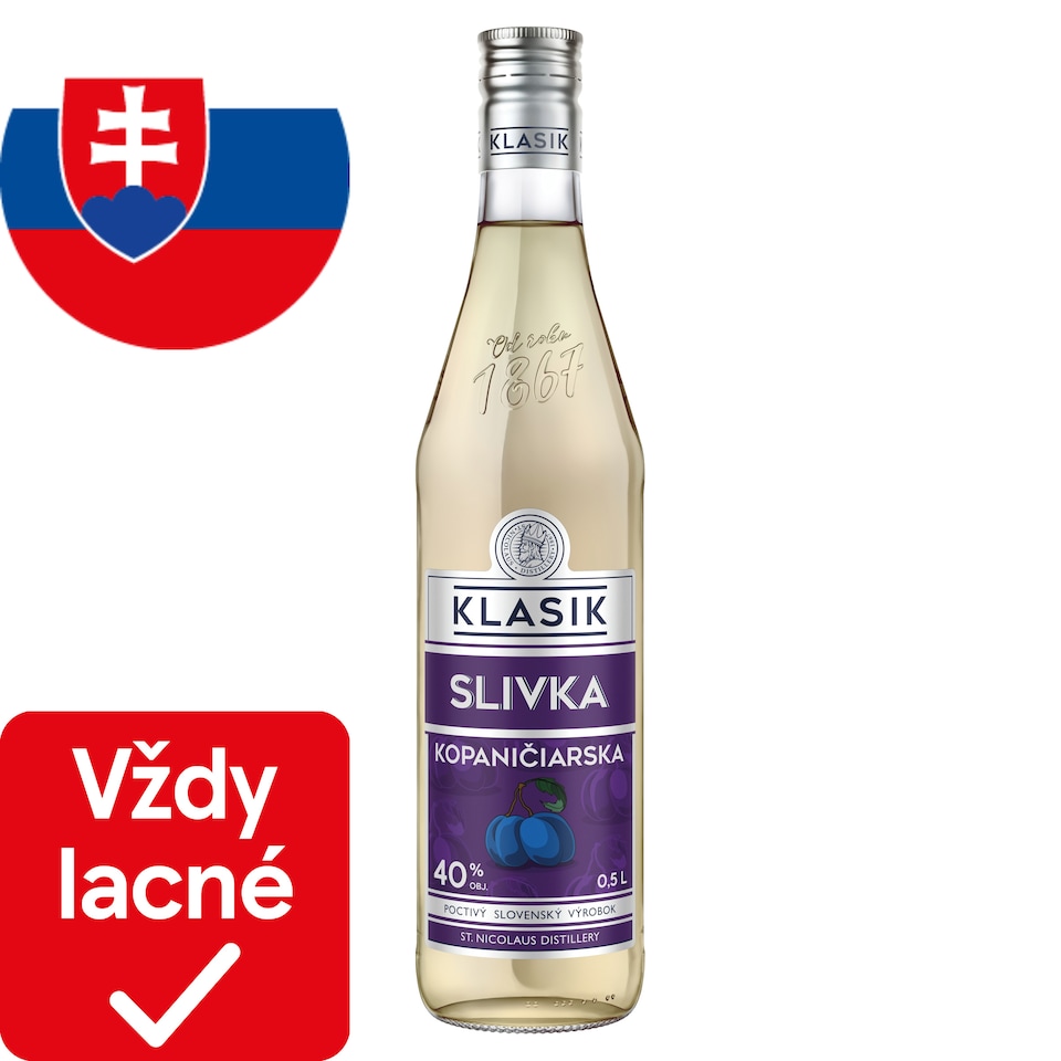 St. Nicolaus Klasik Kopaničiarska Plum Spirit 40% 0.5 L