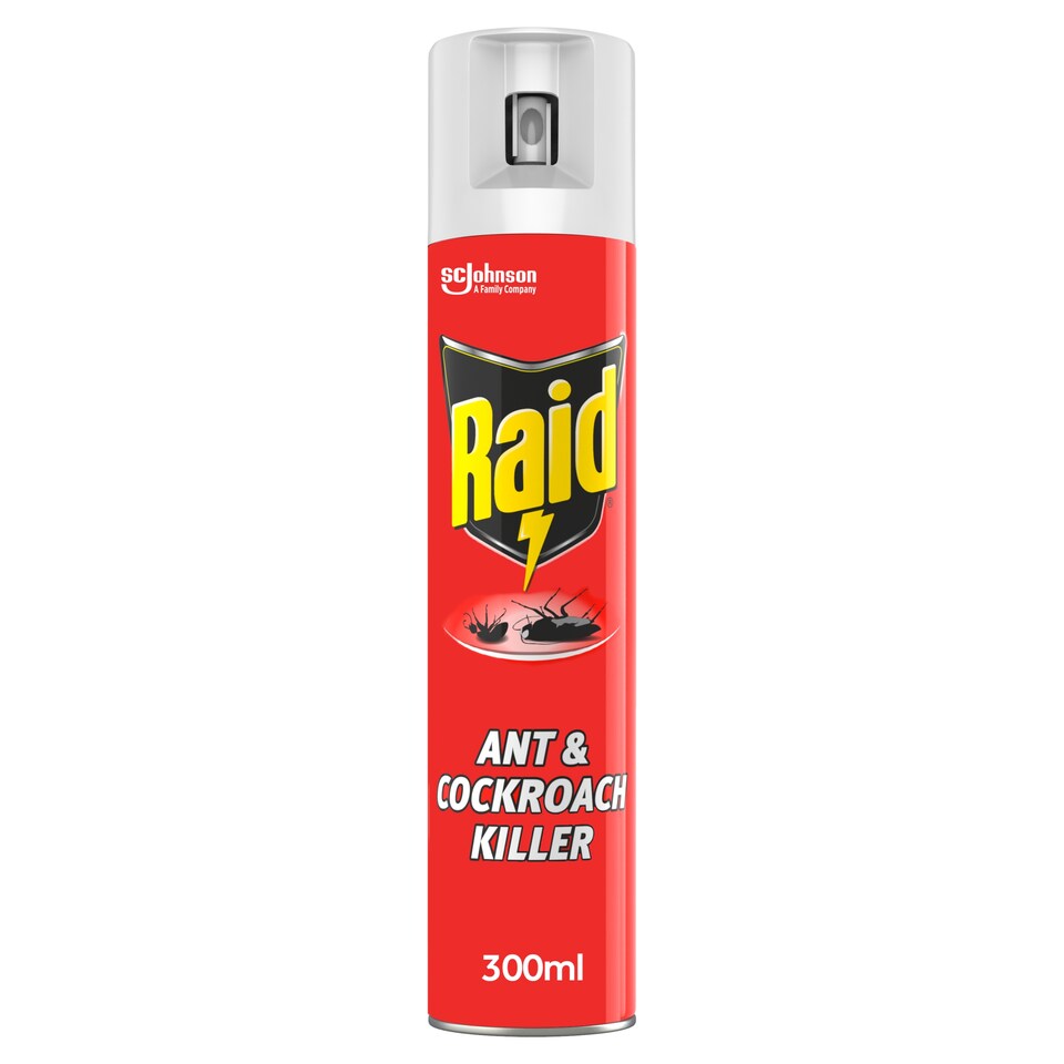 image 1 of Raid Ant & Cockroach Insect Killer Aerosol Spray 300ml
