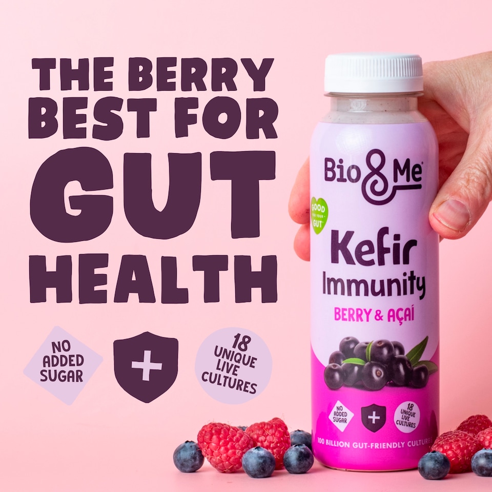 image 1 of Bio&Me Immunity Acai Berry Kefir Drink 280ml
