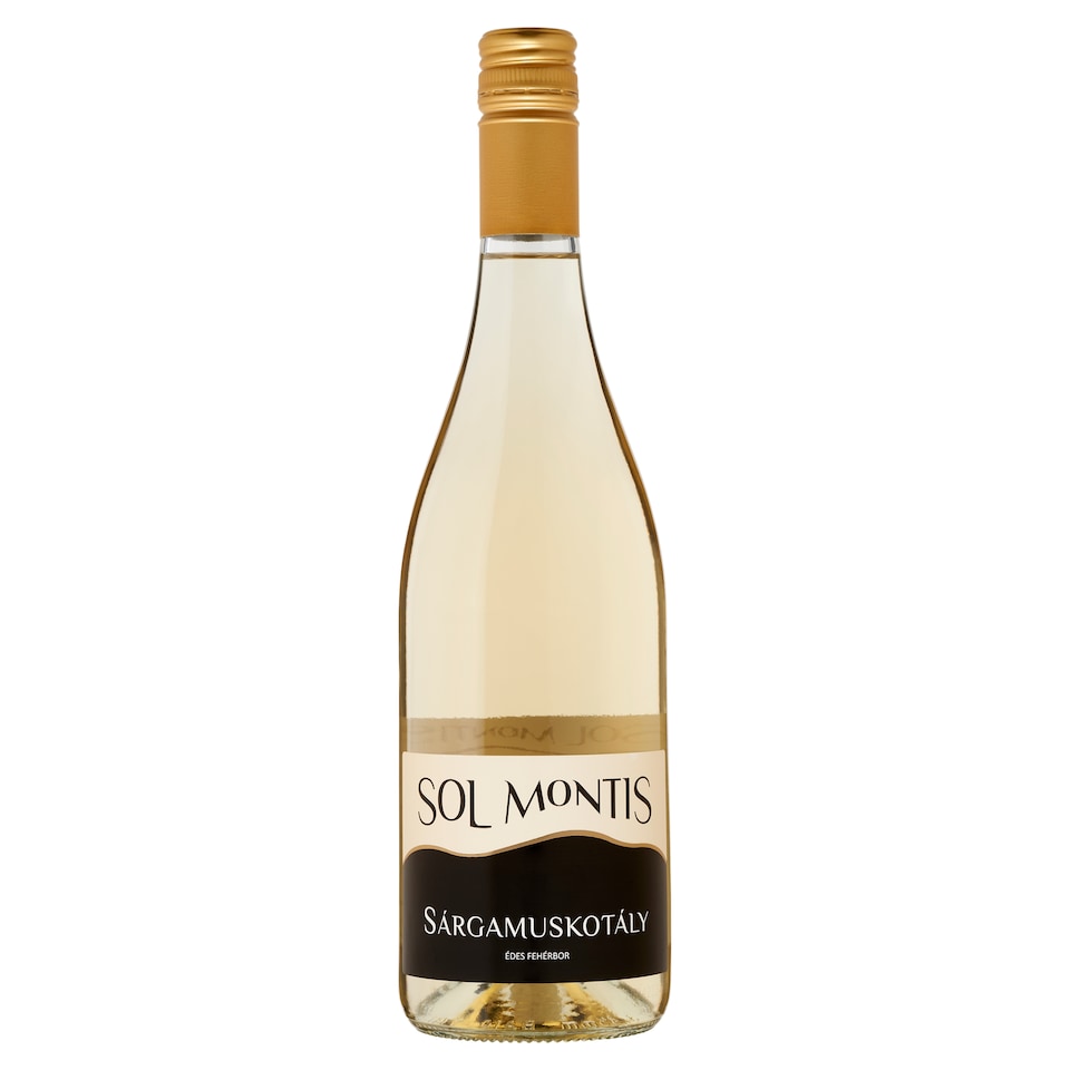 Sol Montis Felső-Magyarországi Sárgamuskotály Sweet White Wine 12,5% 0,75 l