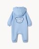 image 2 of F&F Baby Cotton Rich Bear All-in-one in Blue