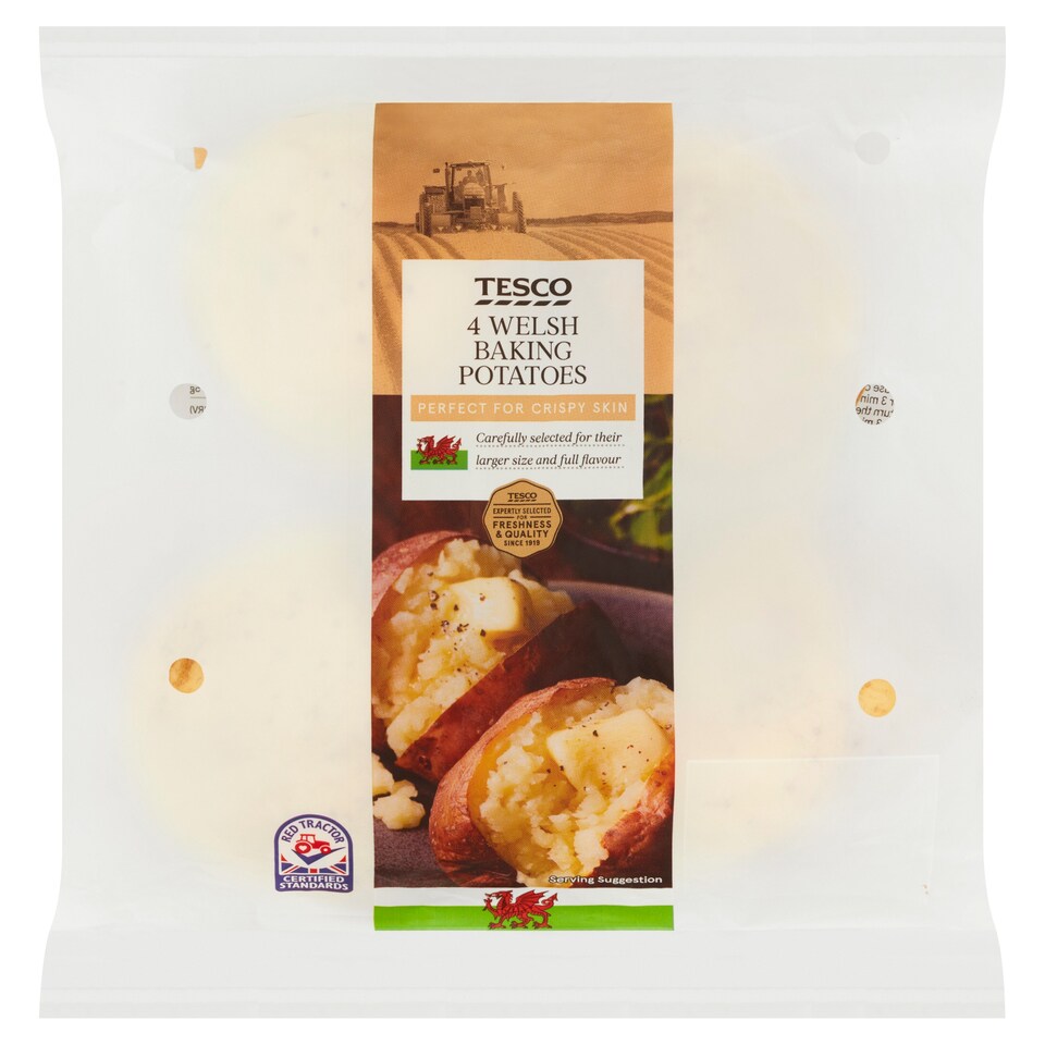 Tesco Welsh 4 Baking Potatoes Baking Potatoes