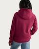 image 2 of FC Barcelona Logo Cotton Rich Hoodie in Burgundy