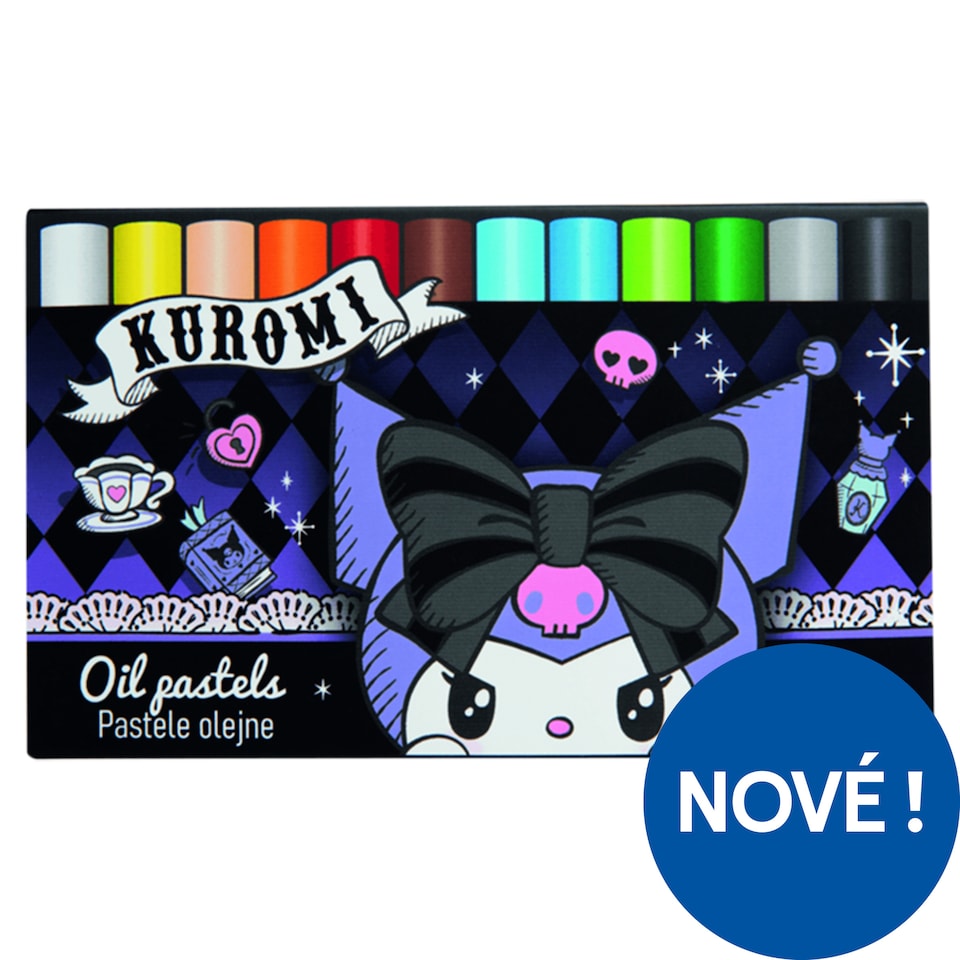 Obrázek 1 pro produkt Kuromi Olejové pastely 12 ks