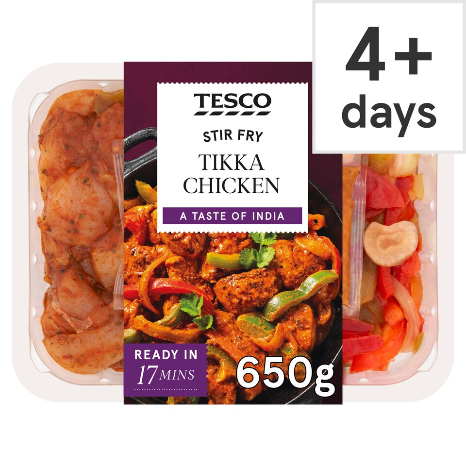 Tesco Stir Fry Tikka Chicken 650G