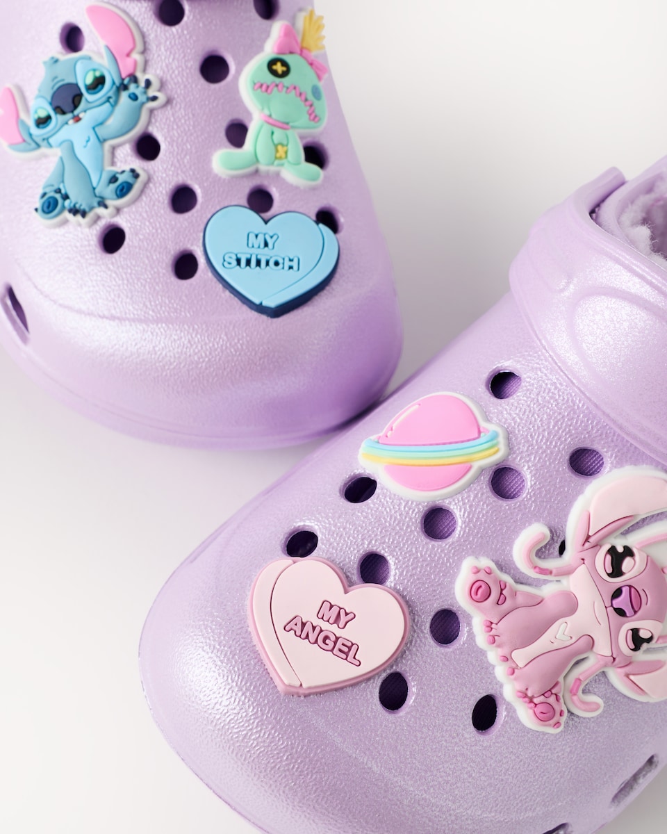 image 1 of Stitch Borg Lined Clogs in Lilac