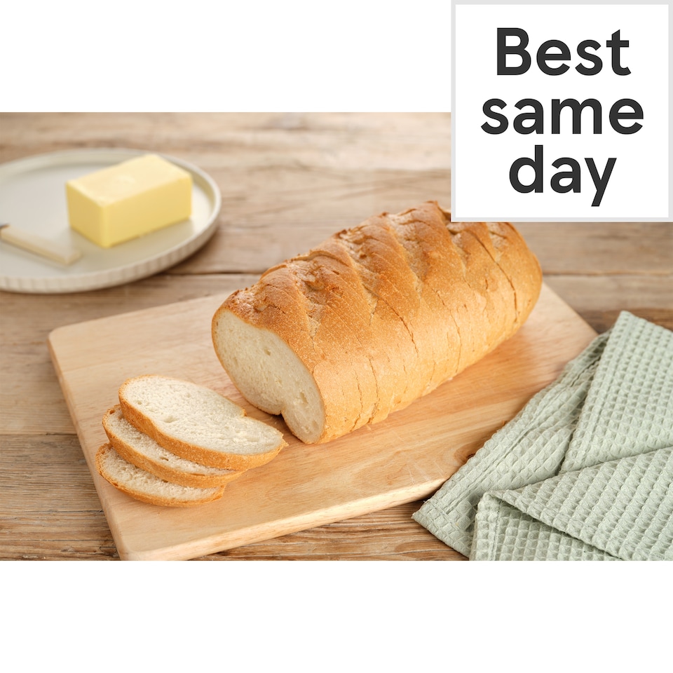 image 1 of Tesco Crusty White Bloomer Sliced 400G