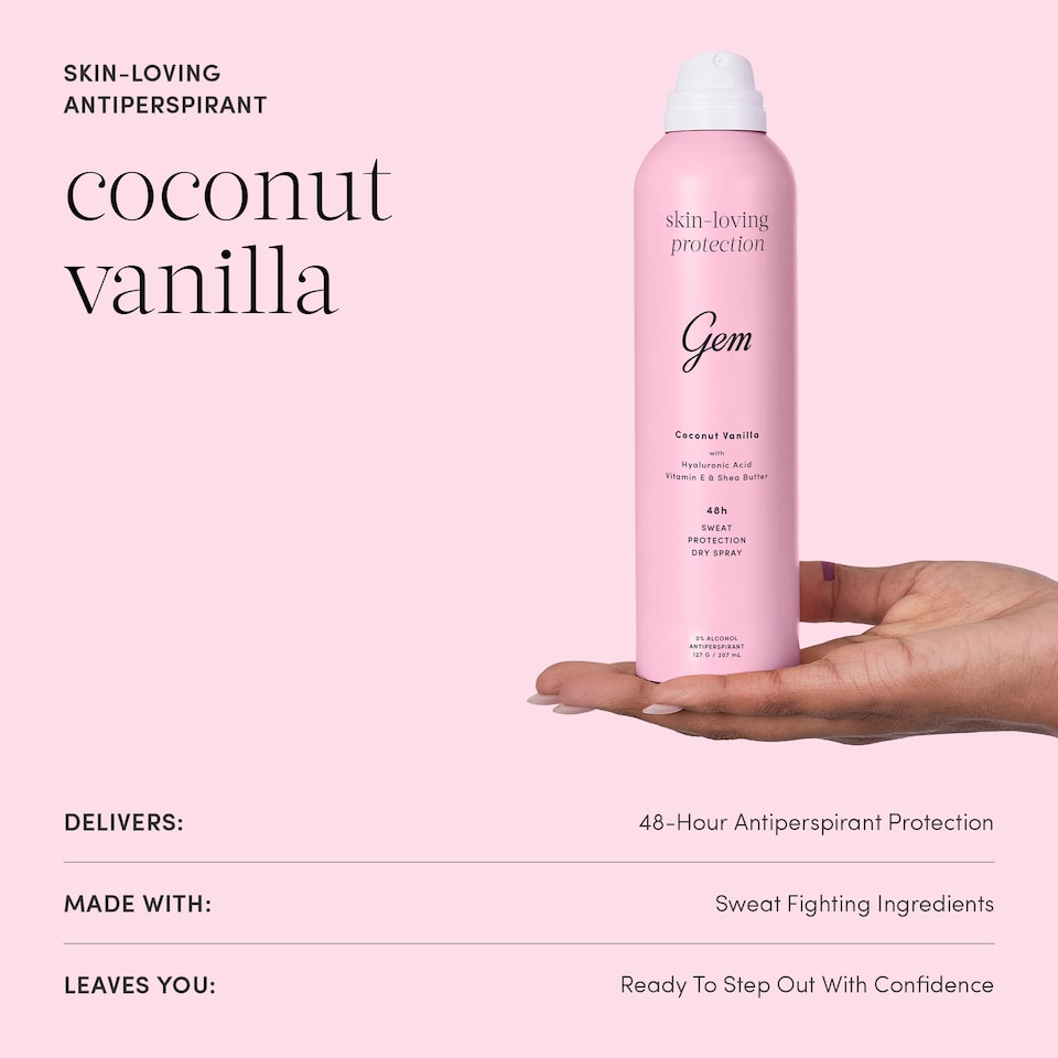 image 1 of GEM Skin-Loving Deodorant Coconut Vanilla 200ml