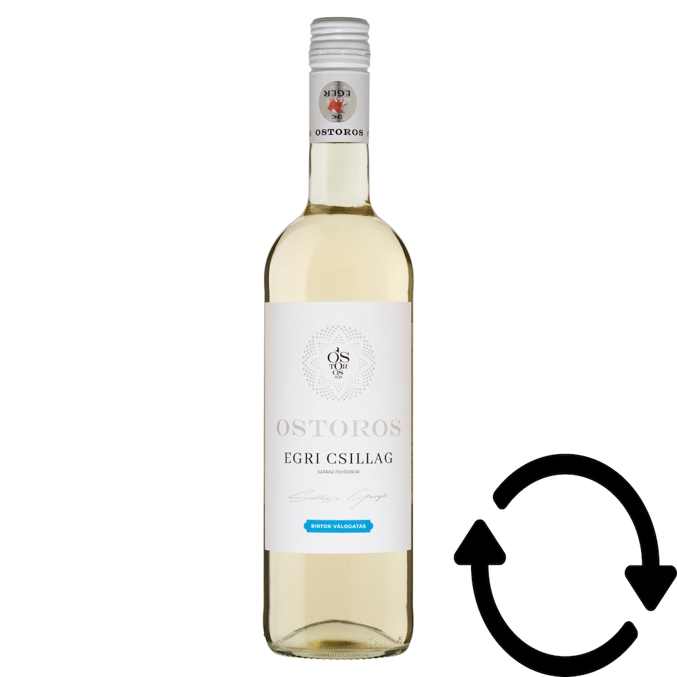 Ostorosbor Egri Csillag classicus száraz fehérbor 11,5% 750 ml 1. kép