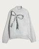 image 4 of F&F Knitted Sequin Bow High Neck Jumper with Wool in Grey