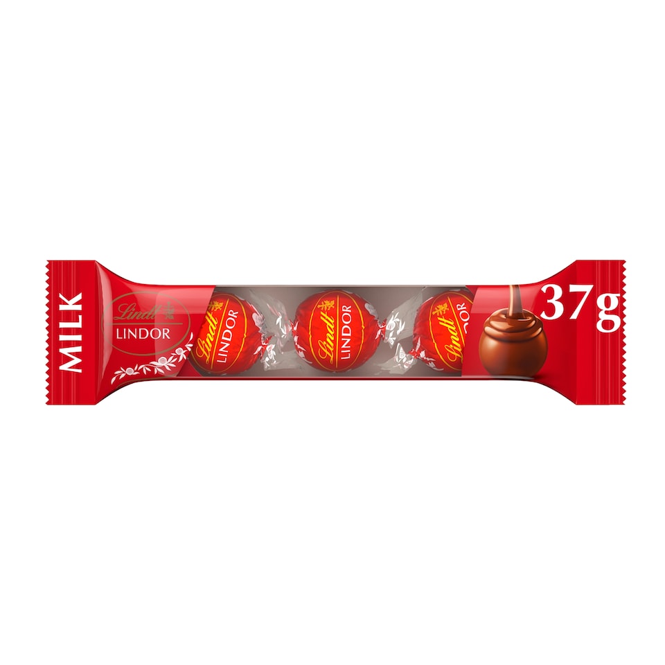 image 1 of Lindt Lindor Milk trio 37g 