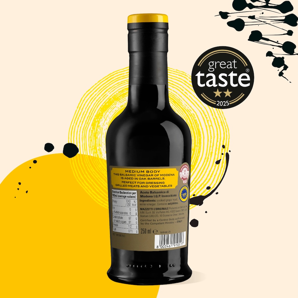 image 1 of Mazzetti Gold Label Aged Balsamic Vinegar of Modena 250ml