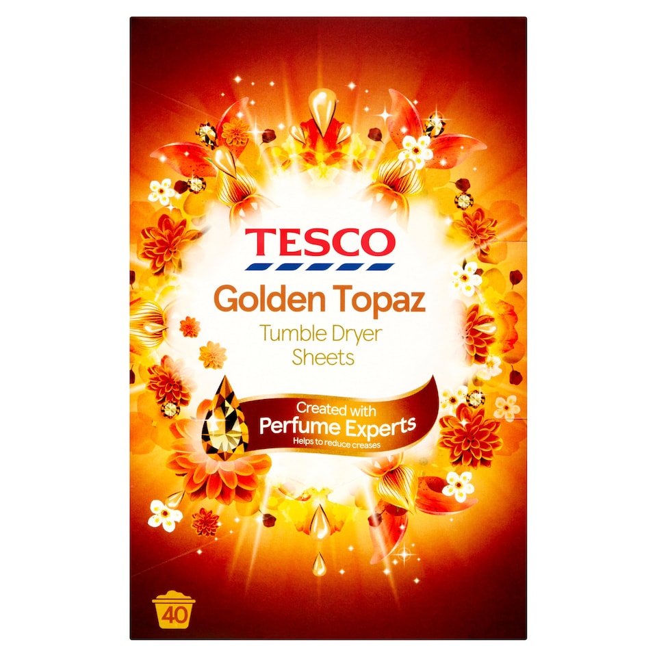 Tesco Ambience Golden Topaz Tumble Dryer Sheet 40S