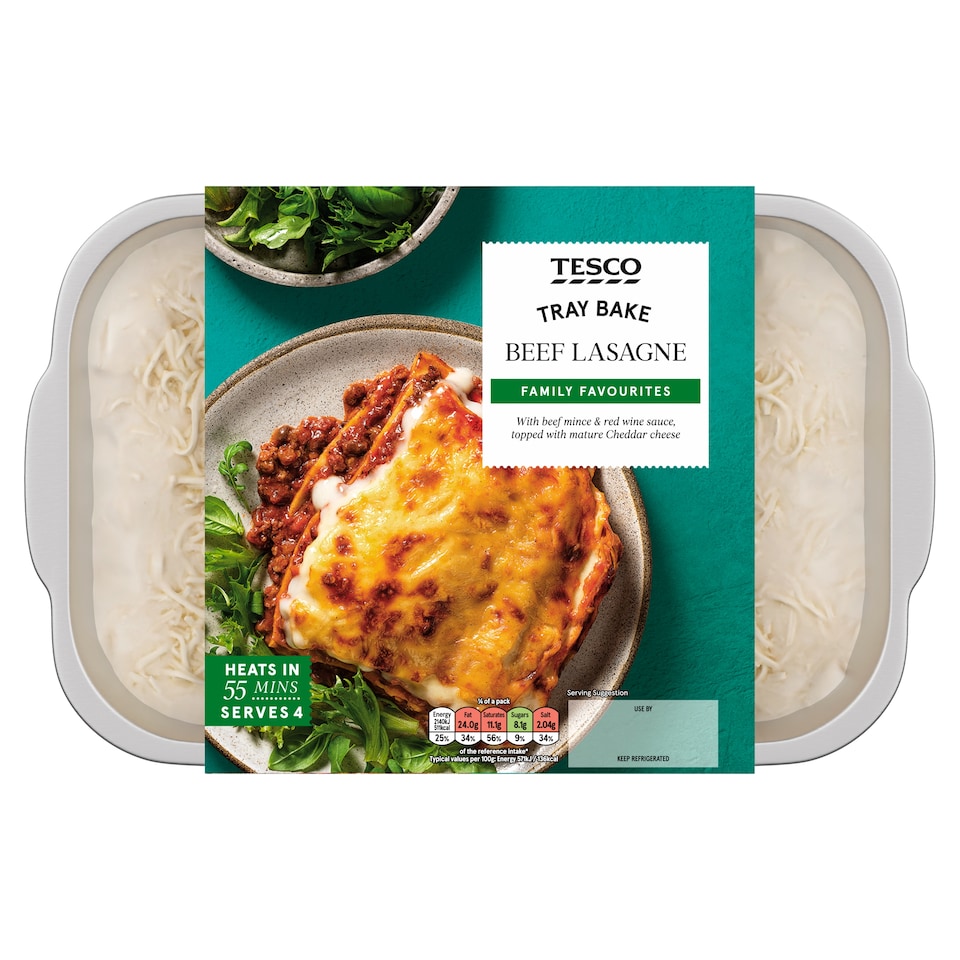 Tesco Beef Lasagne 1.5Kg