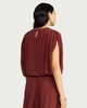 image 3 of F&F Textured Batwing Top in Red