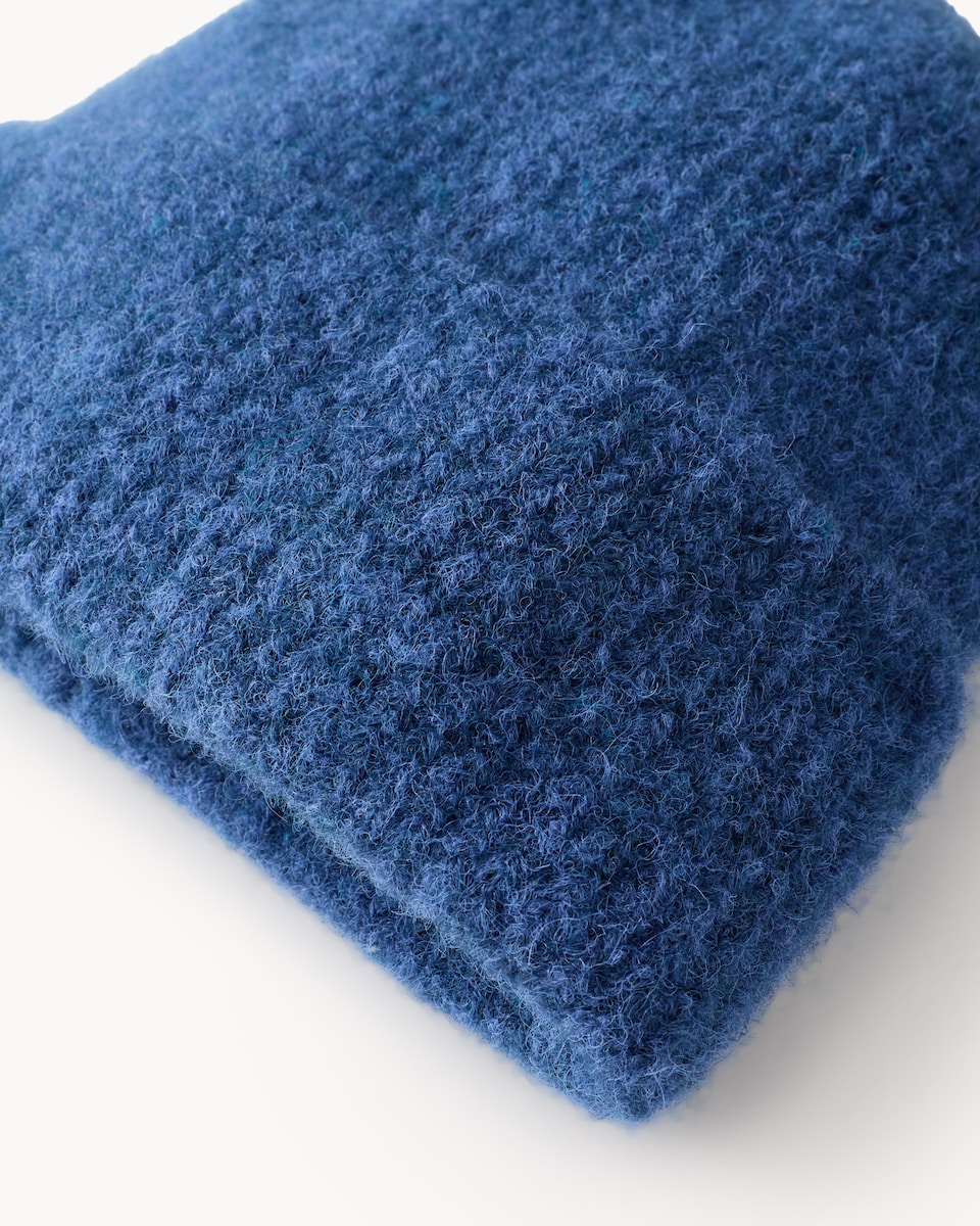 image 1 of F&F Knitted Beanie Hat in Blue