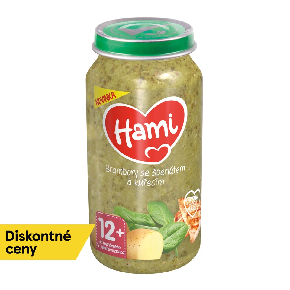 obrázok 1 z HAMI mäsovozeleninový príkrm Zemiaky so špenátom a kuracím 250g