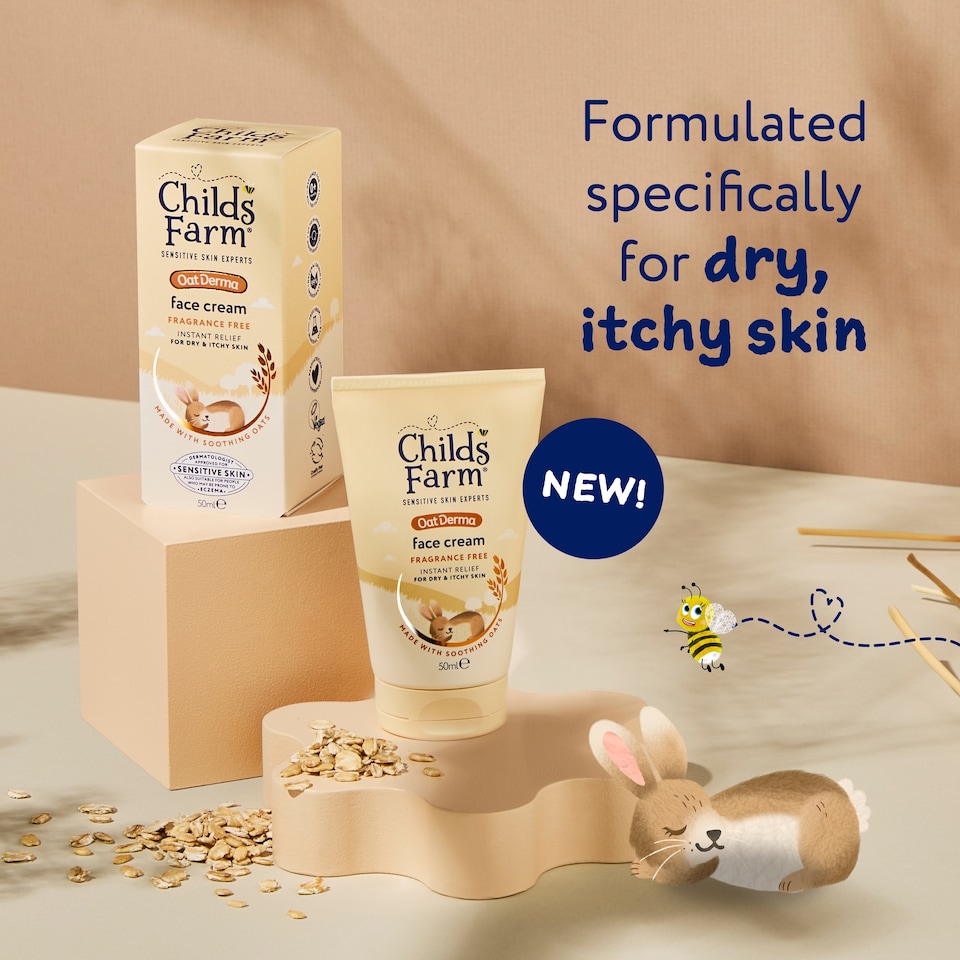 image 1 of Childs Farm OatDerma Face Cream Fragrance Free 50ml