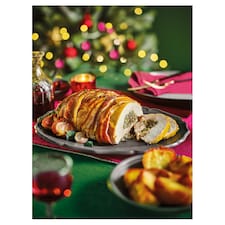 Tesco Finest Slow Cooked Stuffed Turkey Joint 2.175kg  (Serves 8)