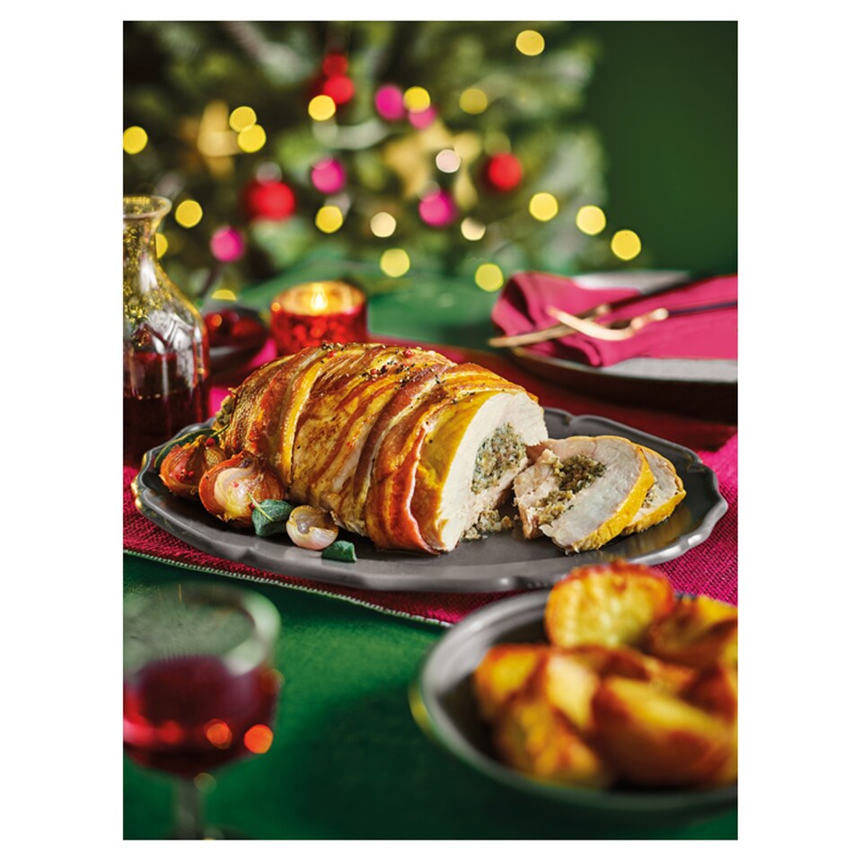 Tesco Finest Slow Cooked Stuffed Turkey Joint 2.175kg  (Serves 8)