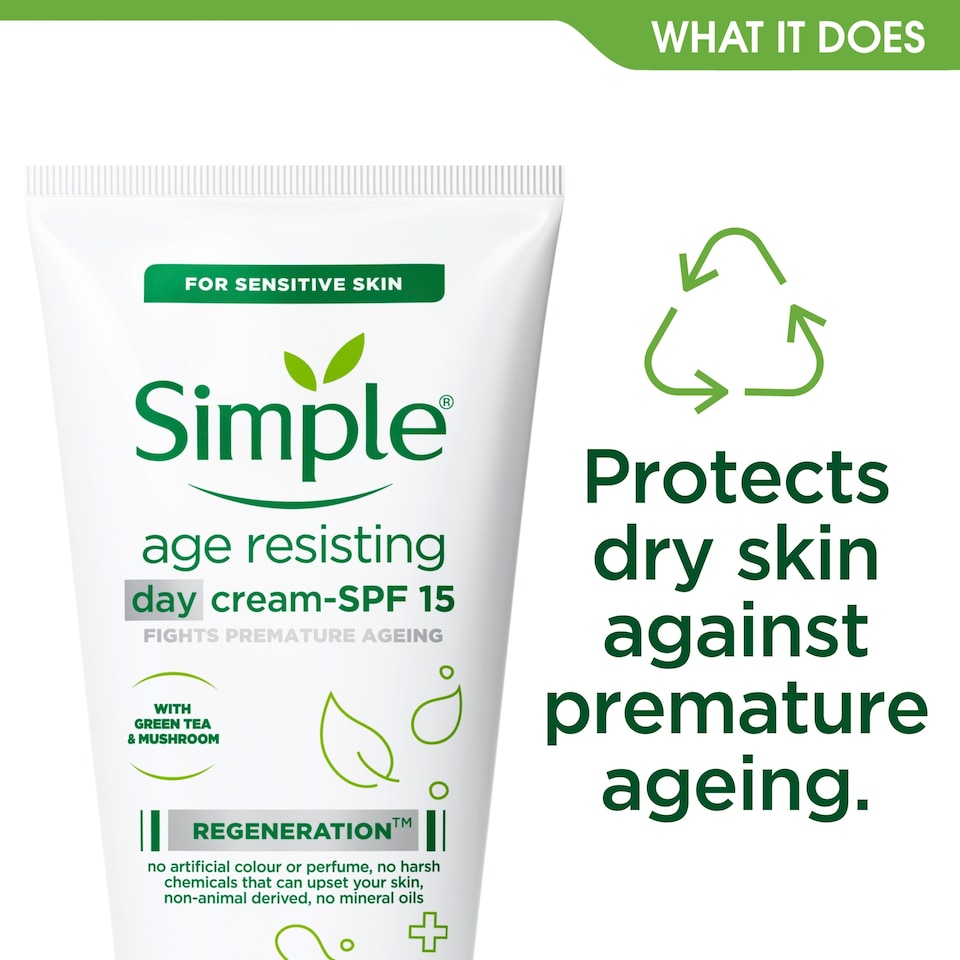 image 1 of Simple Age Resisting Day Cream Spf 15 50Ml