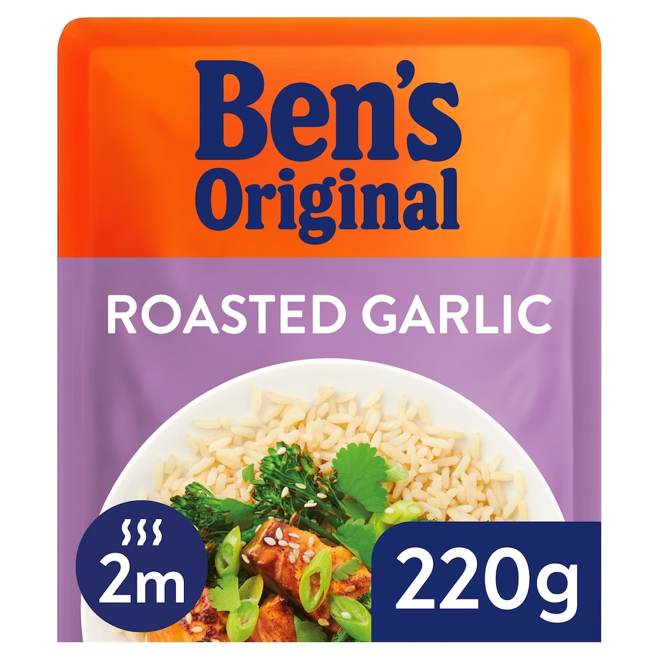 image 1 of Ben's Original Roasted Garlic Microwave Rice 220g