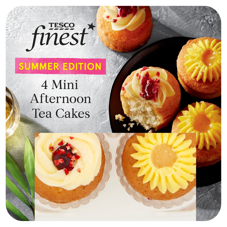 Tesco Finest 4 Mini Afternoon Tea Cakes