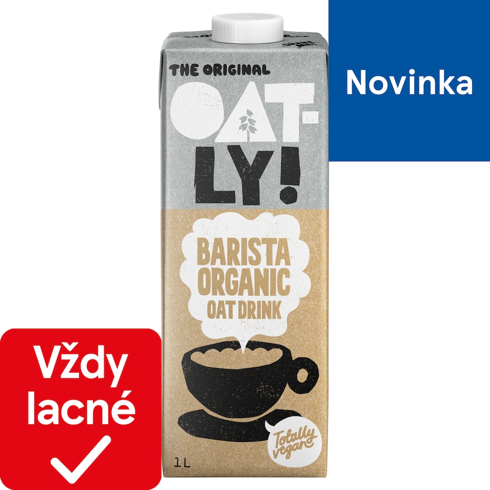 Oatly! Barista bio ovsený nápoj penivý 1 l