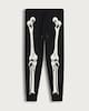 image 4 of F&F Cotton Rich Skeleton Print Cuffed Co-ord Joggers in Black