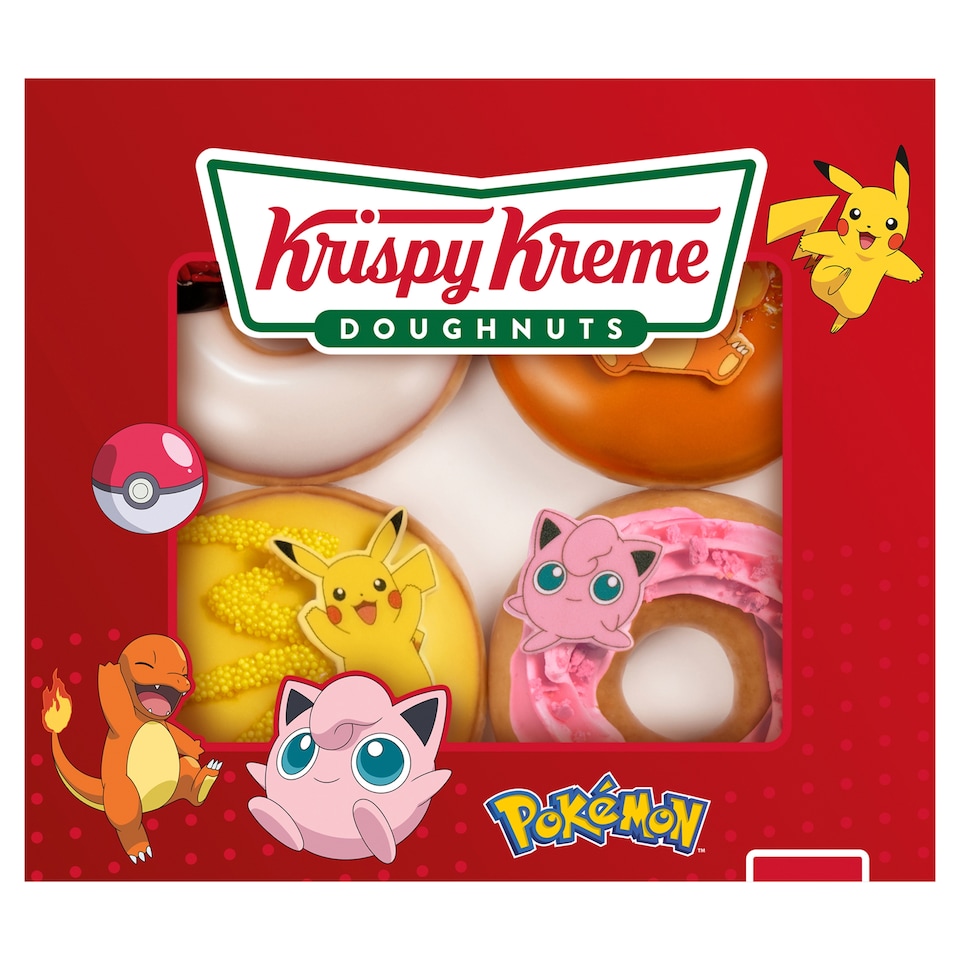Krispy Kreme Assorted Ring Doughnuts 4 Pack