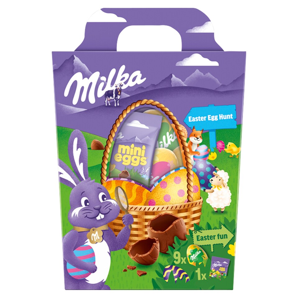 Milka Easter Egg Hunt Alpesi Tej Felhasználásával Készült Tejcsokoládé Tojás Válogatás 162 G