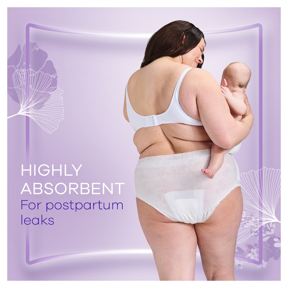 image 1 of Always Discreet Post Partum Pants Large 8ct