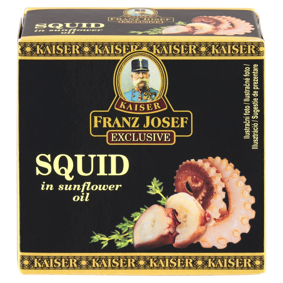 obrázok 1 z Franz Josef Kaiser Exclusive Kalmáre v slnečnicovom oleji 80 g