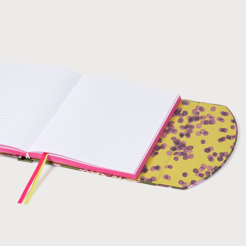 image 1 of Paperchase Tropic Like its Hot A5 Casebound Foil Magnetic Closure Notebook
