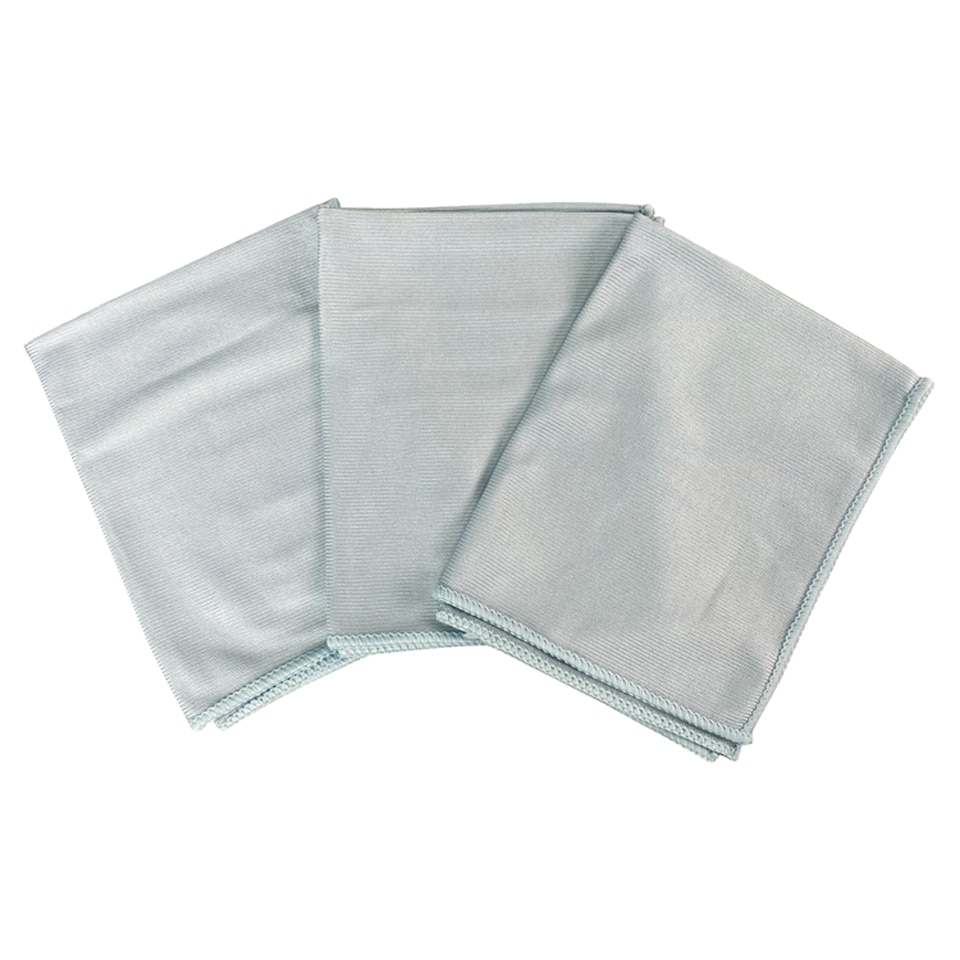 image 1 of Tesco Microfibre Glass Cloths 3 Pack