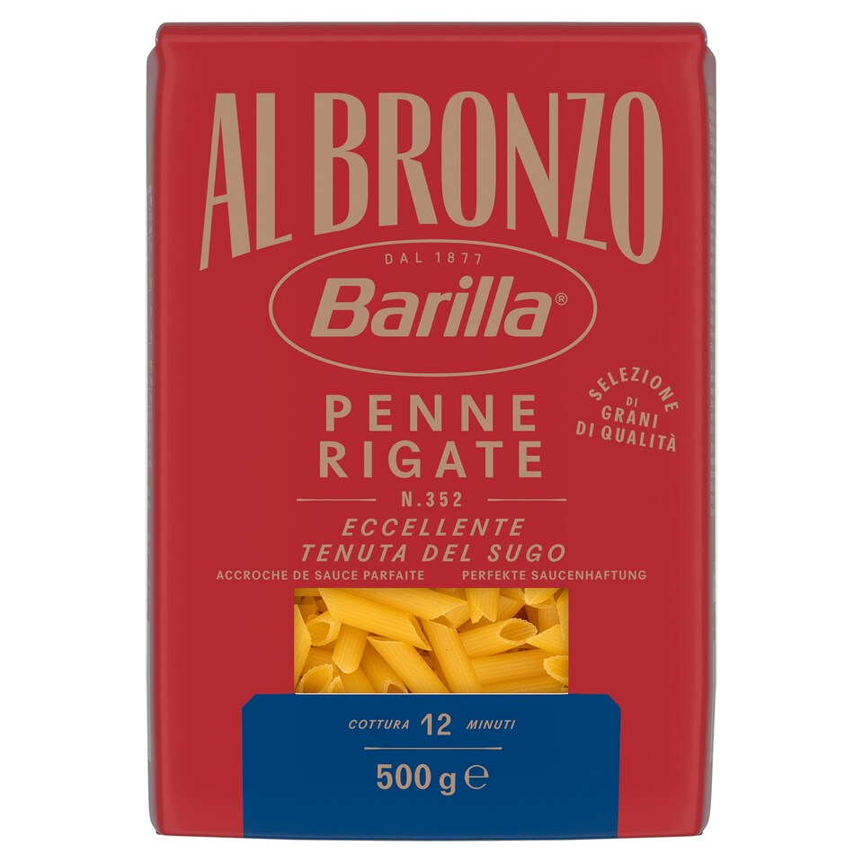 Barilla Al Bronzo Penne Rigate 500g