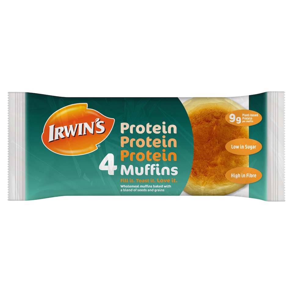 IRWIN'S PROTEIN MUFFINS 4 PACK