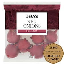 Tesco Red Onions Pack 1Kg