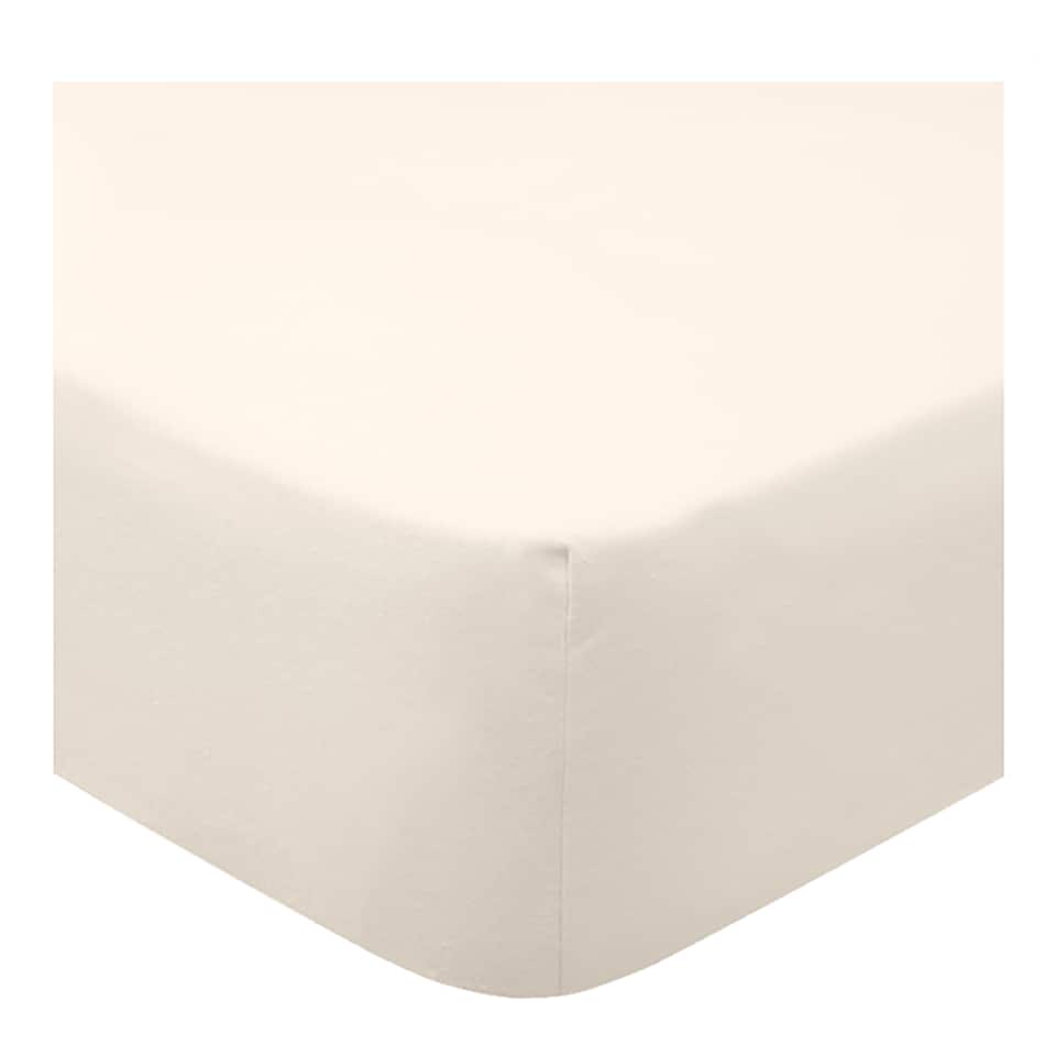 Fox & Ivy Oyster 400 Thread Count Fitted Sheet Double