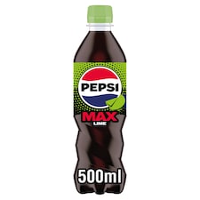 Pepsi Max Lime No Sugar Cola Bottle 500ml