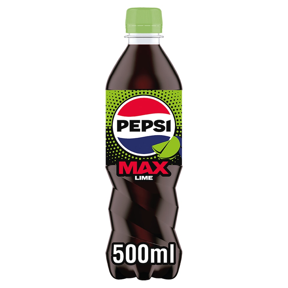 Pepsi Max Lime No Sugar Cola Bottle 500ml
