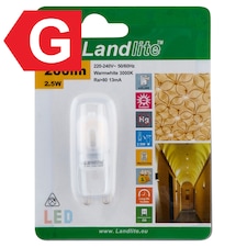 Landlite G9 200 lm 2,5 W 3000K LED izzó