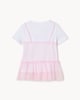 image 2 of F&F Girls Tulle Layered T-Shirt in Multi