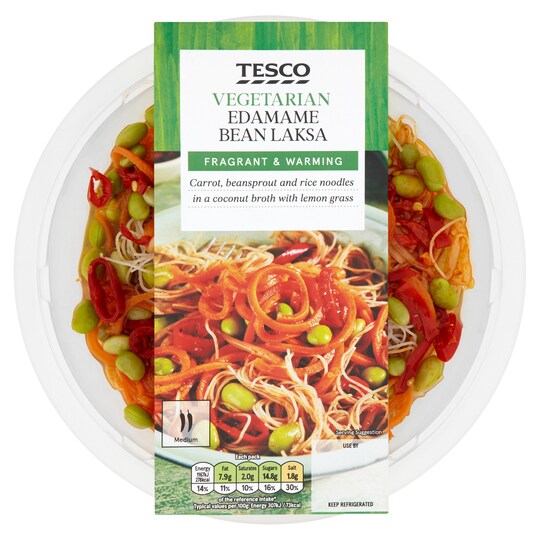 Tesco Edamame Bean Laksa 380G Tesco Groceries