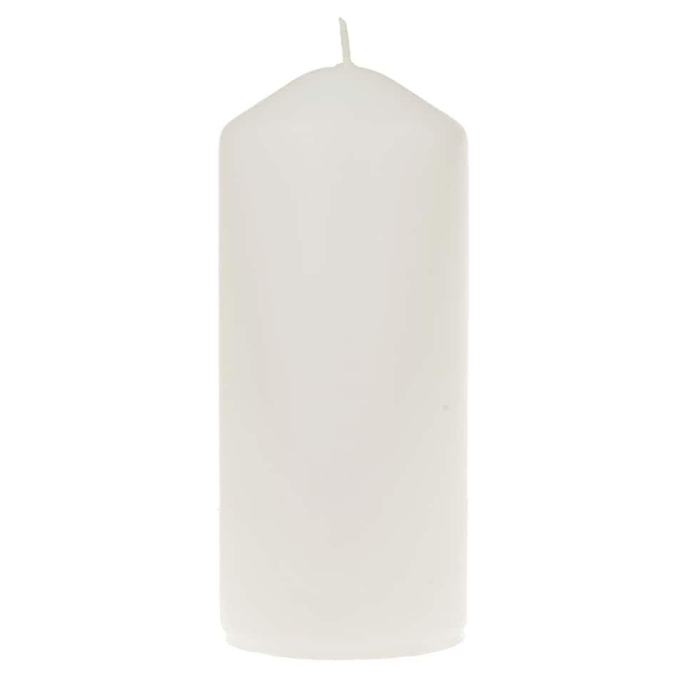 F&F Home Medium Unfragranced Pillar Candle - White
