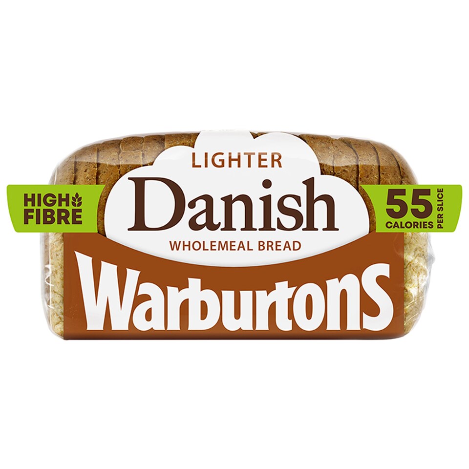 Warburtons Lighter Wholemeal Danish Bread 400g
