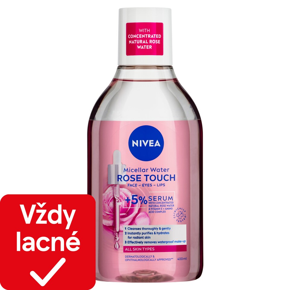 obrázok 1 z Nivea Rose Touch Dvojfázová čistiaca micelárna voda 400 ml