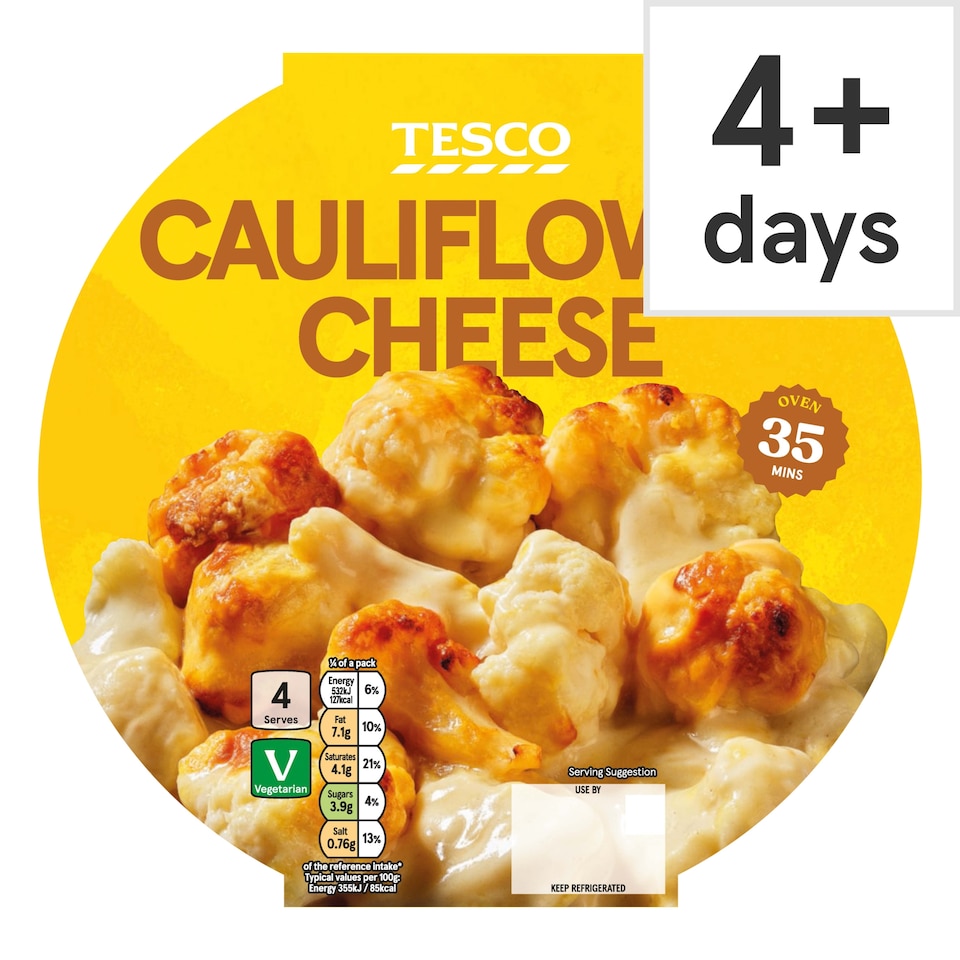 Tesco Cauliflower Cheese 600G